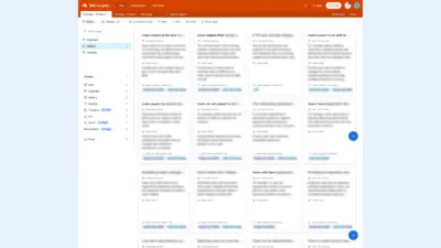 A user interface showing a grid of text boxes, which have been blurred out for confidentiality.