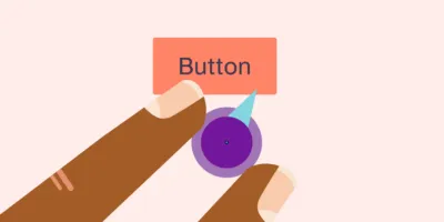 Illustration of a button being adjusted with a dial